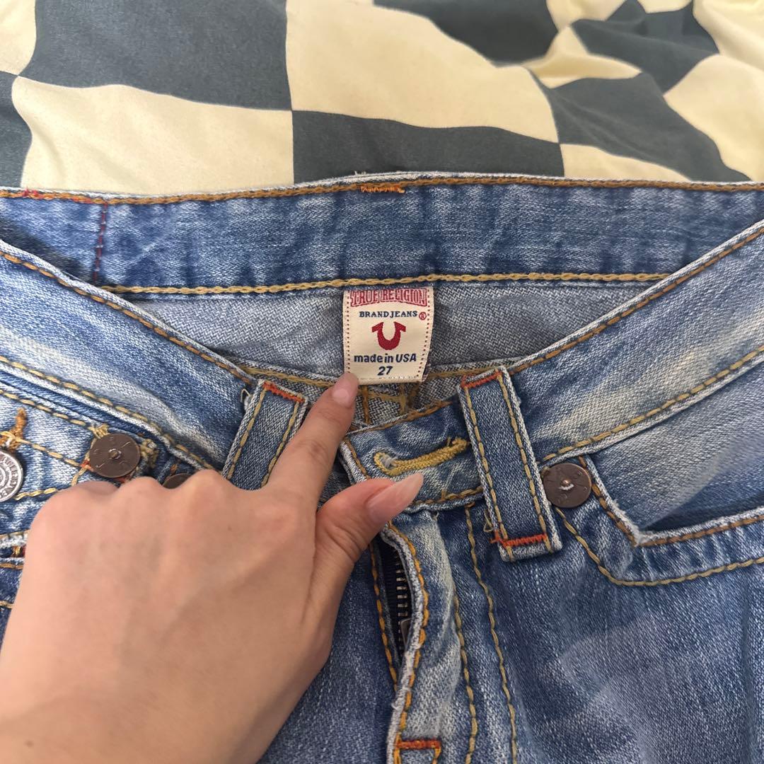 TRUE RELIGION 27 刺繍 ブーツカット ローライズ 00s y2k