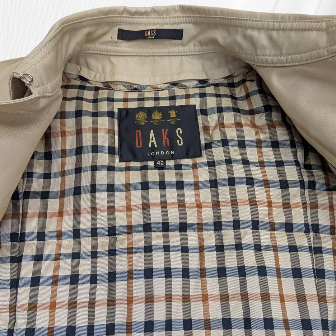 DAKS ダックス トレンチコート ベージュ系 ライナー付 ４２サイズ