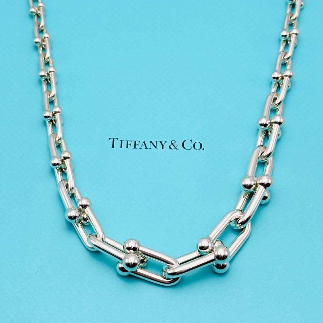 Tiffany ハードウェア　グラジュエイテッド　リンク　ネックレス　Ag925