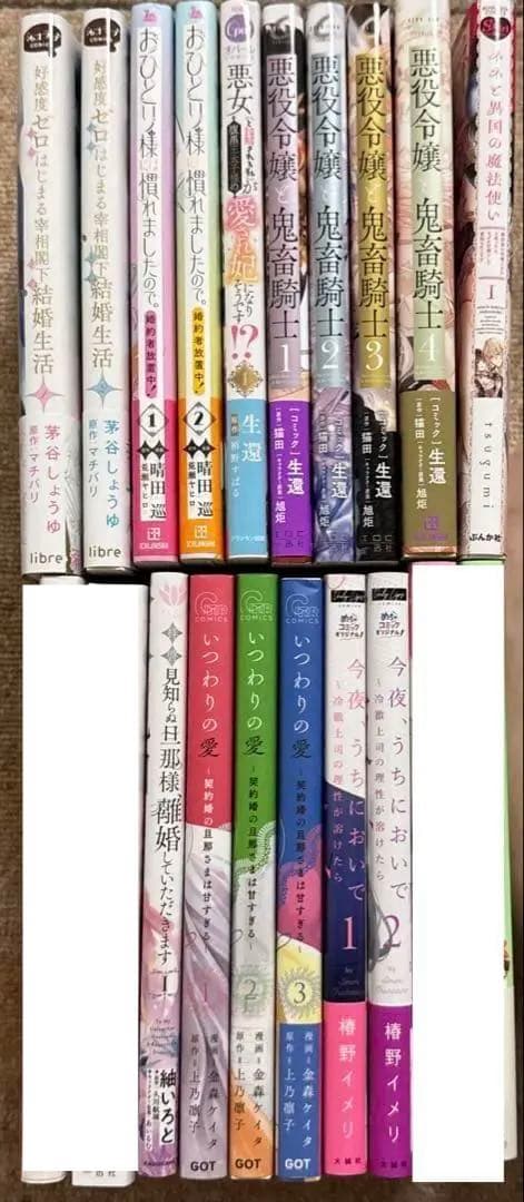 新刊含む　人気コミックス　20冊セット　TL 女性漫画　一部特典あり