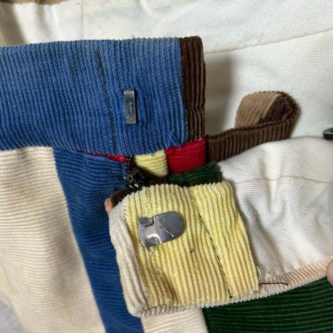 70s-80s Halrin パッチワーク コーデュロイパンツ スラックス
