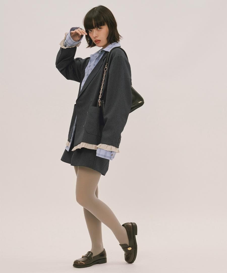 新品 loin nuit frill layered design jacket