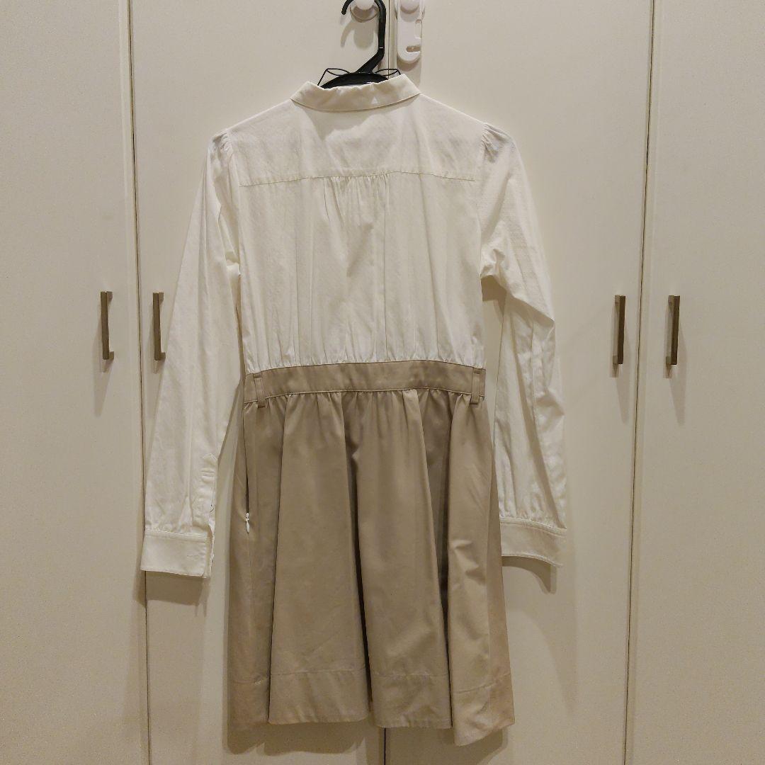 【美品】BURBERRY ブルーレーベル 長袖ひざ丈ワンピース
