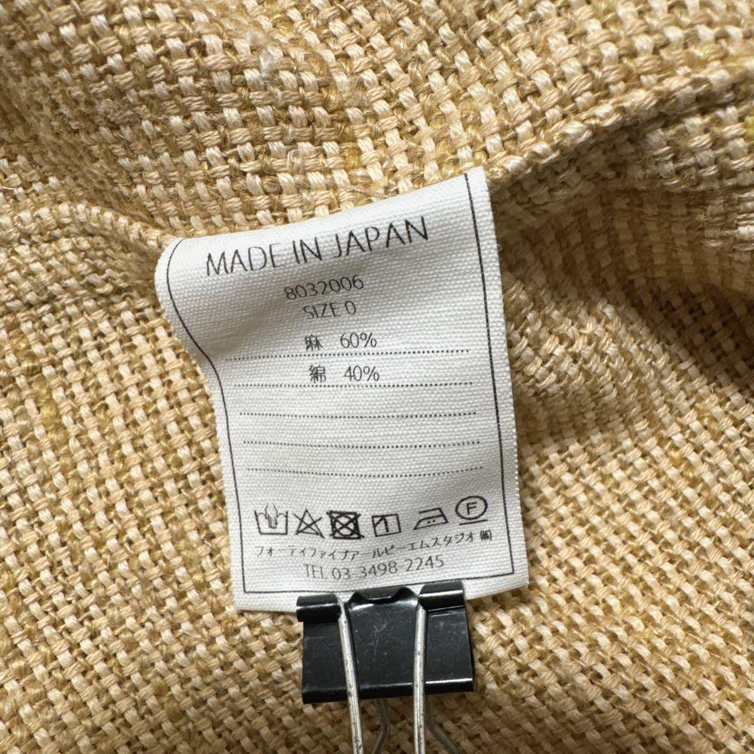 極美品✨️定価9.9万　45R　45rpm　コットンリネンクバツイードのコート