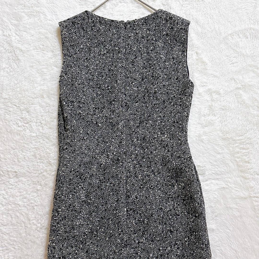 [超美品]FOXEY フォクシー ビーズ ツイード ワンピース