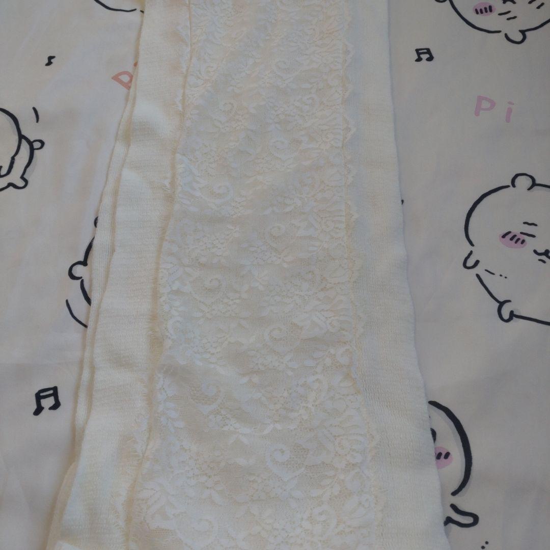 リズリサ　LIZ LISA　タグ付き　未使用　マフラー　リボン　レース　白
