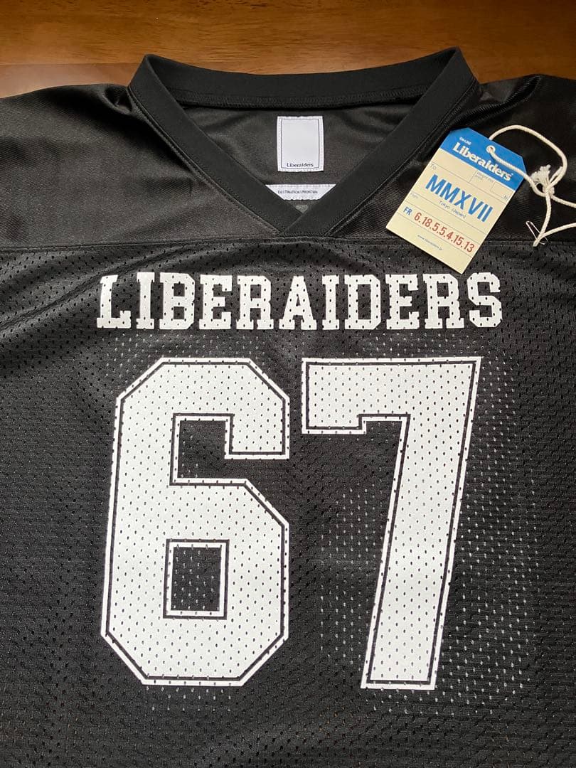 Liberaiders フットボールTシャツ BK メッシュ L 未使用
