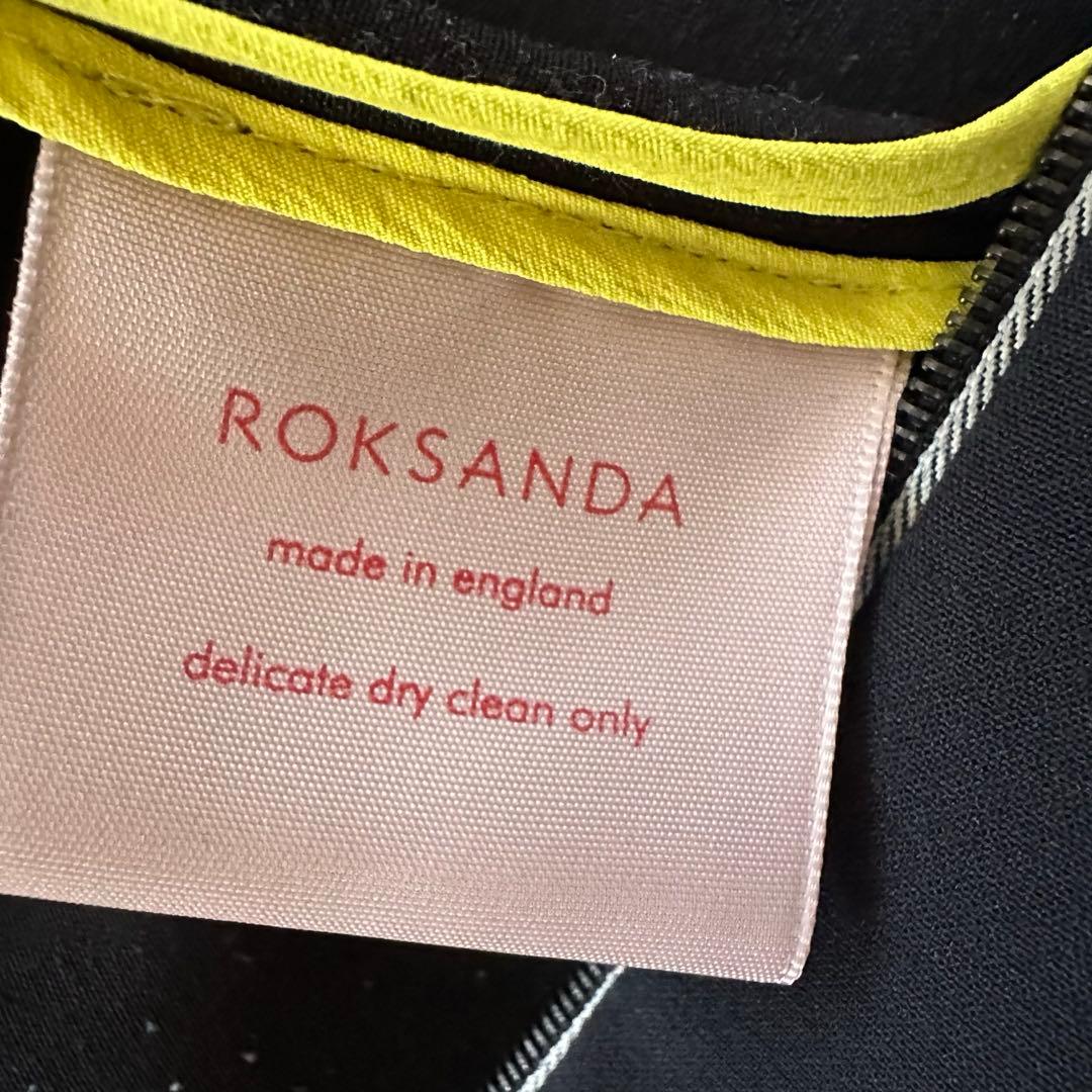 【ROKSANDA】BLACK bell-sleeve dress