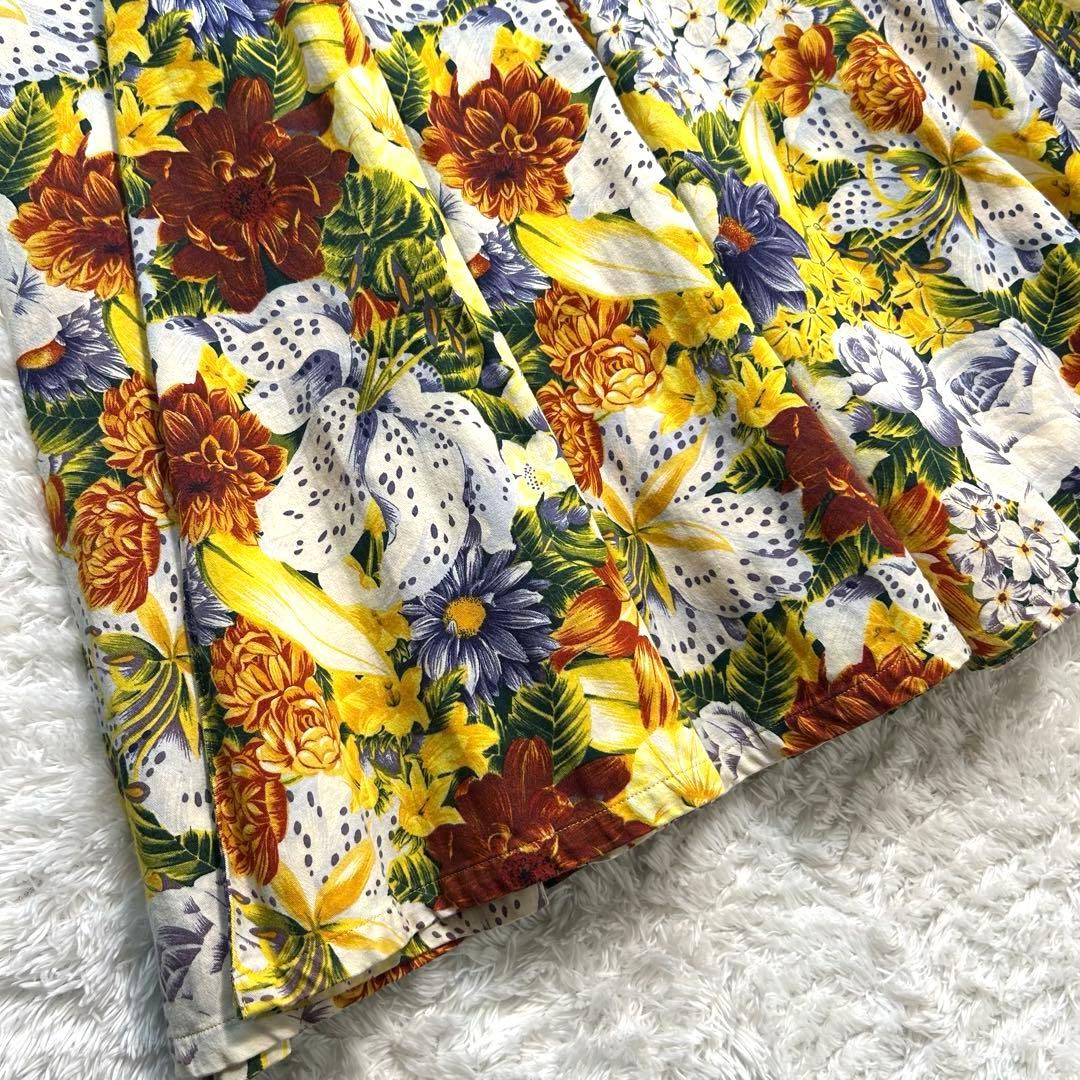 極美品　KENZO PARIS ヴィンテージ マキシ丈フレアスカート エルカ製