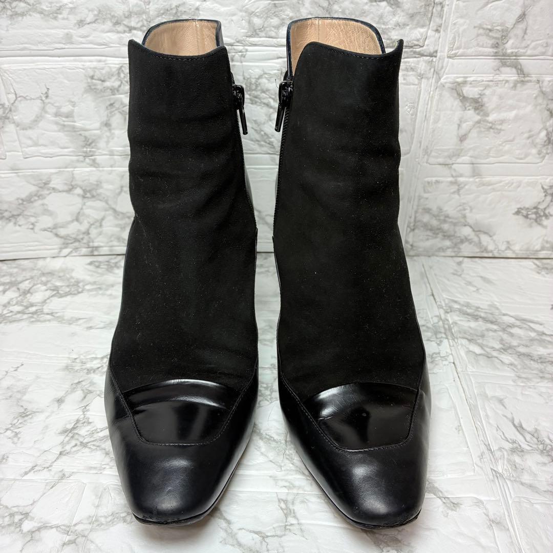ペリーコ PELLICO ショートブーツ　レザー　スウェード　ベルト　パンプス