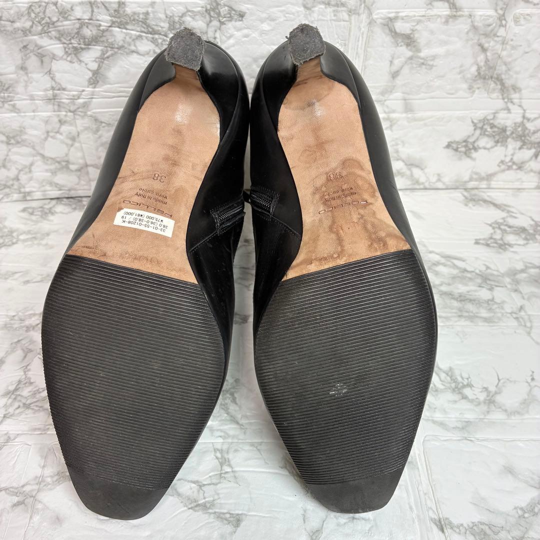 ペリーコ PELLICO ショートブーツ　レザー　スウェード　ベルト　パンプス