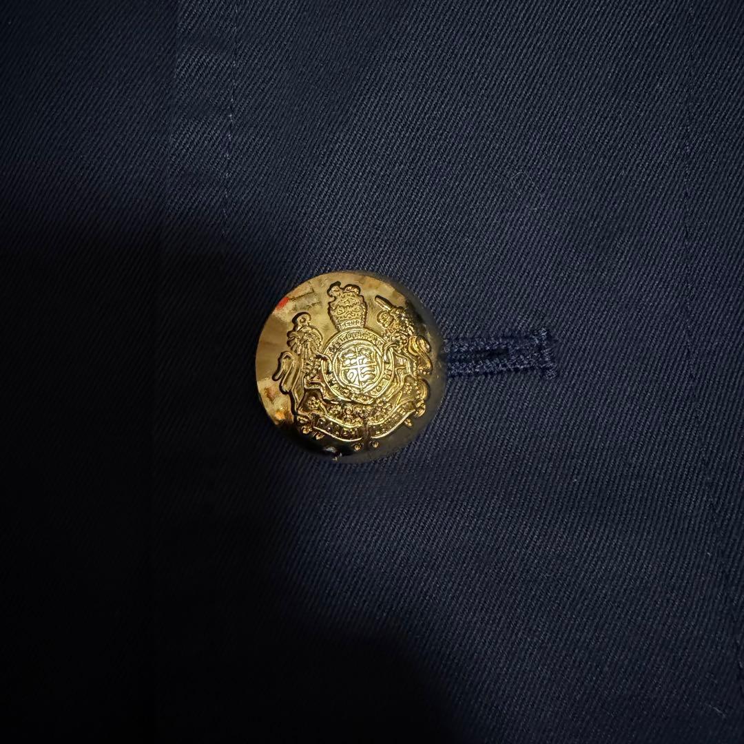 希少美品XLサイズ相当　ローレンラルフローレン　紺ブレザー　金ボタン　ロゴ刺繍