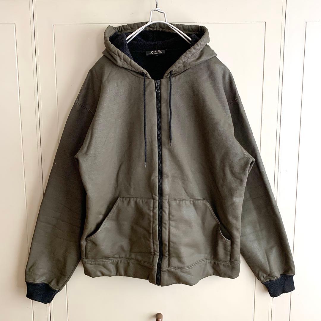 グリムジョー様 A.P.C. アーペーセー コーティング フルジップパーカー