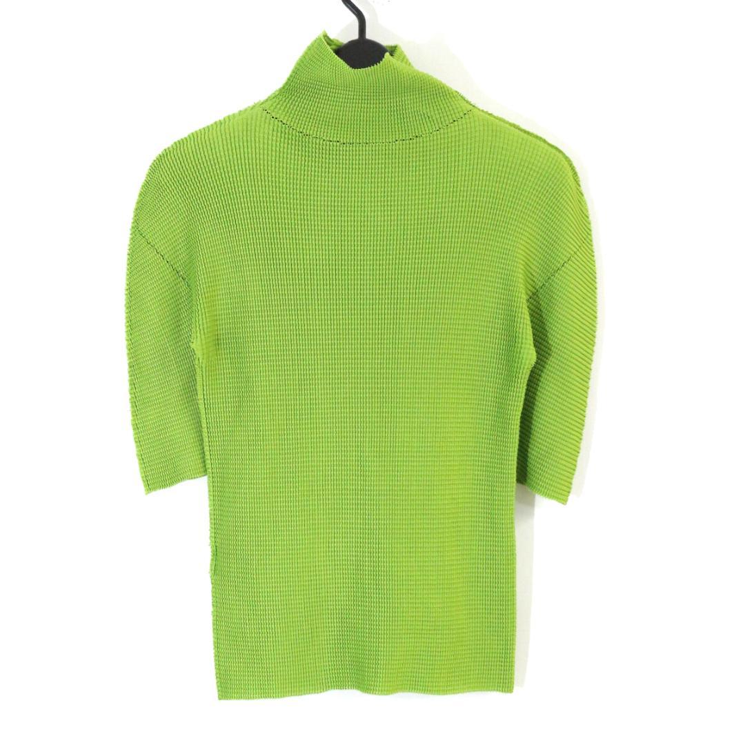ミーイッセイミヤケ 04AW A-POC ストレッチプリーツハイネックTシャツ