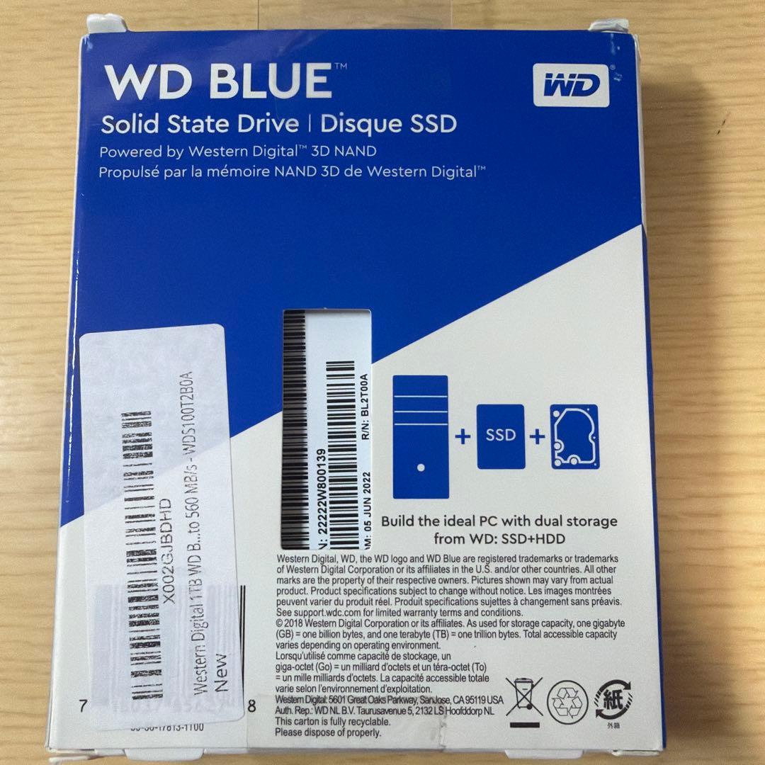 内蔵型SSD WD Blue 1TB SATA SSD
