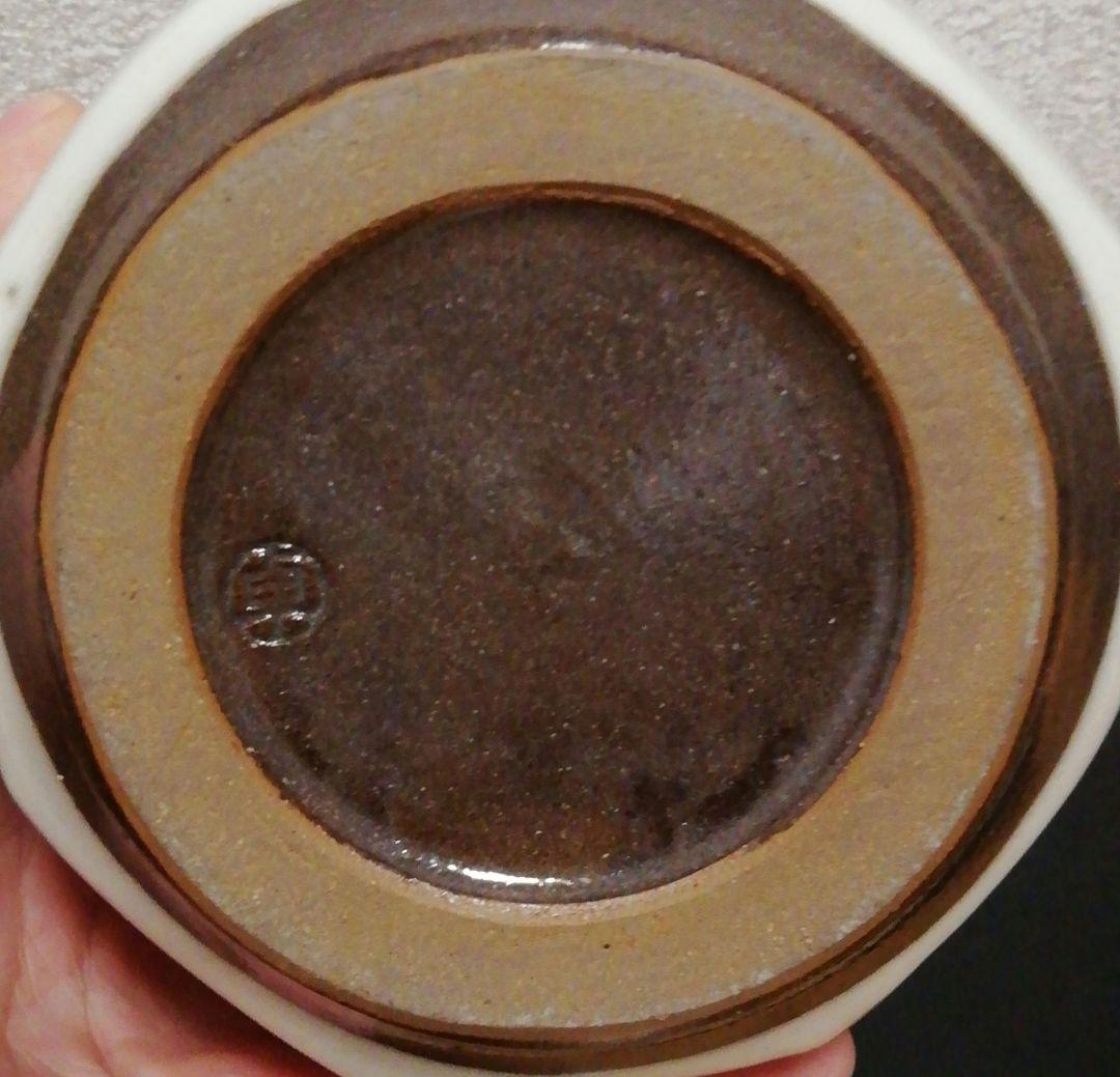 鈴木卓司作　色絵　金彩　侘助紋　水指　共箱　略歴付　茶道具