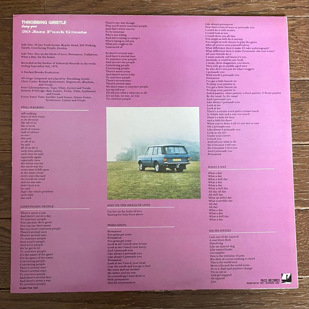 ヒ*シ様 THROBBING GRISTLE/LP /日本盤 PASSレコード/