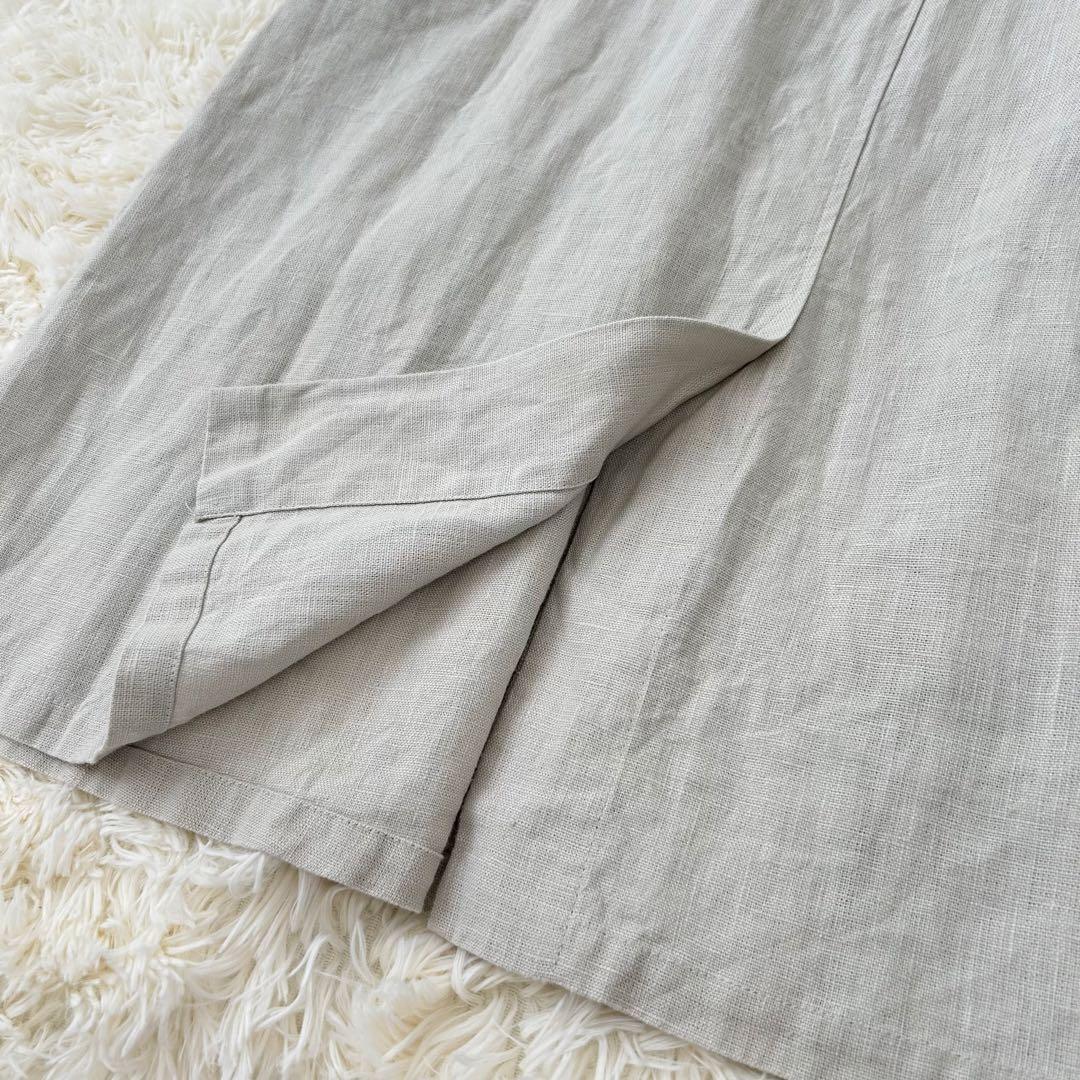 fog linen work リネン コートワンピース