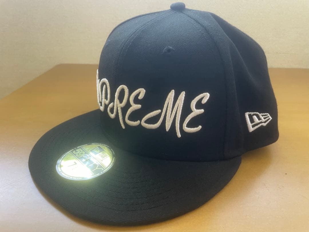 SUPREME 59FIFTY ブラックキャップ 7 5/8