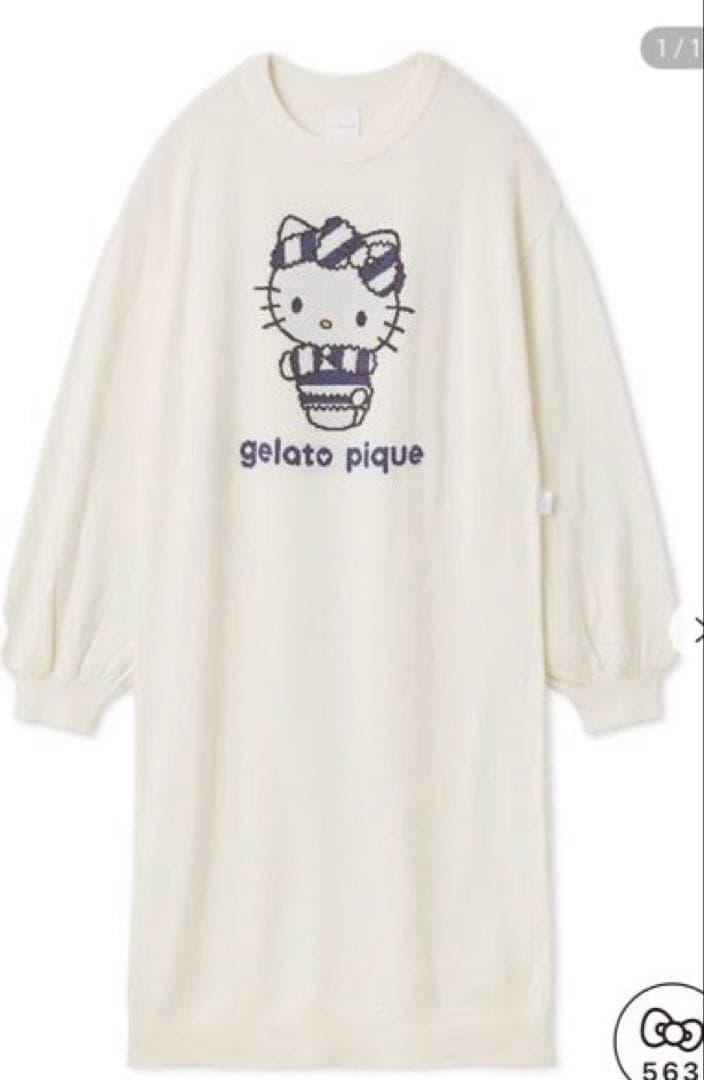 【gelato pique】スムーズィーワンピース オフホワイト