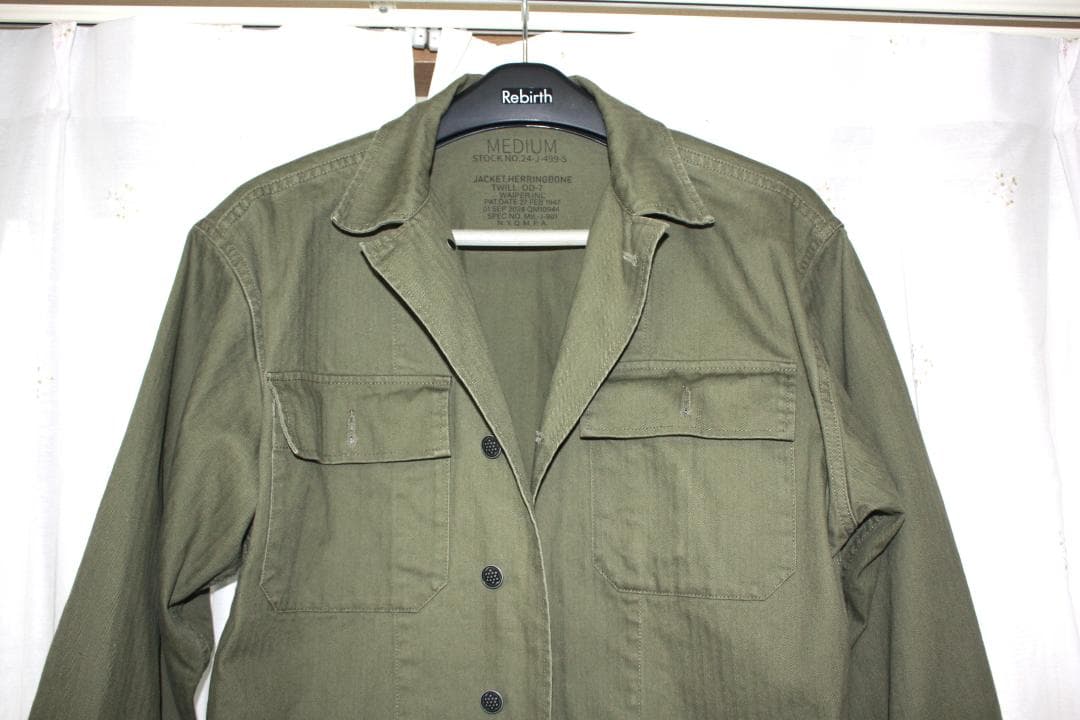 新品同様　ワイパーインク、Mー４７　HBT COMBATACkET　サイズM