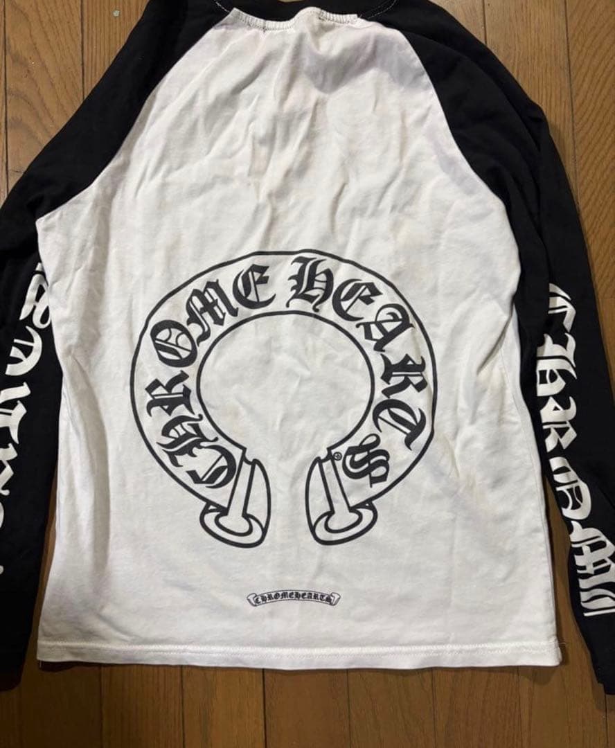 CHROME HEARTS ロングスリーブTシャツ ホワイト/ブラック