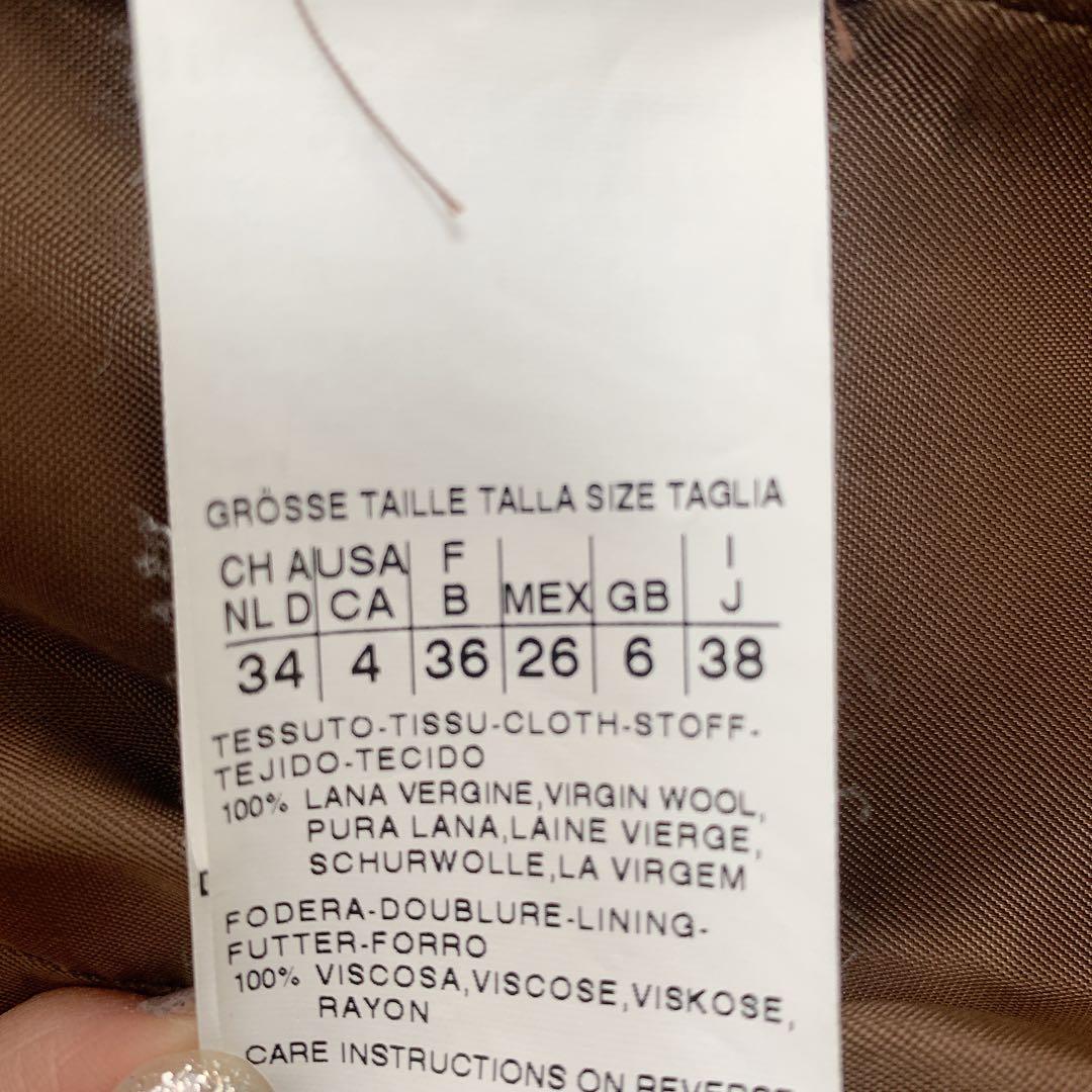 正規品 MAXMARA STUDIO フォックスファーフード付ウールコート 38