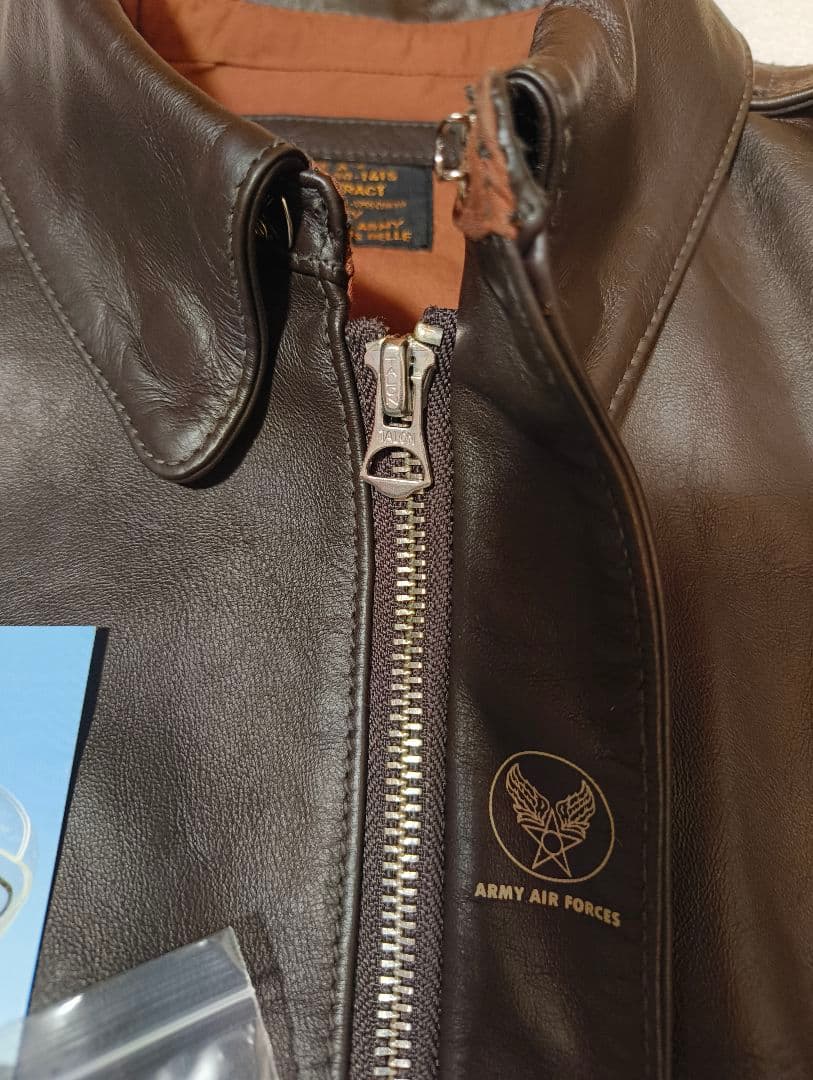 【美品】MORGAN MEMPHIS BELLE A-2 38 馬革 中田商店