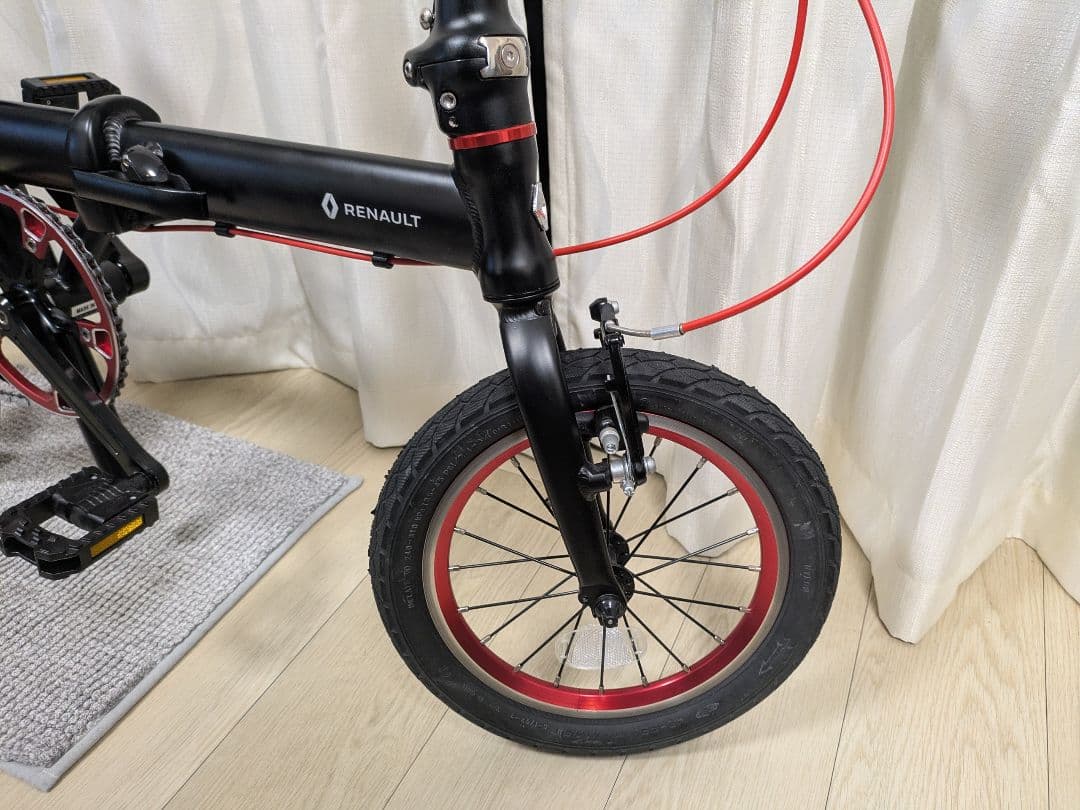 RENAULT ULTRA LIGHT7 折りたたみ自転車 ブラック／レッド