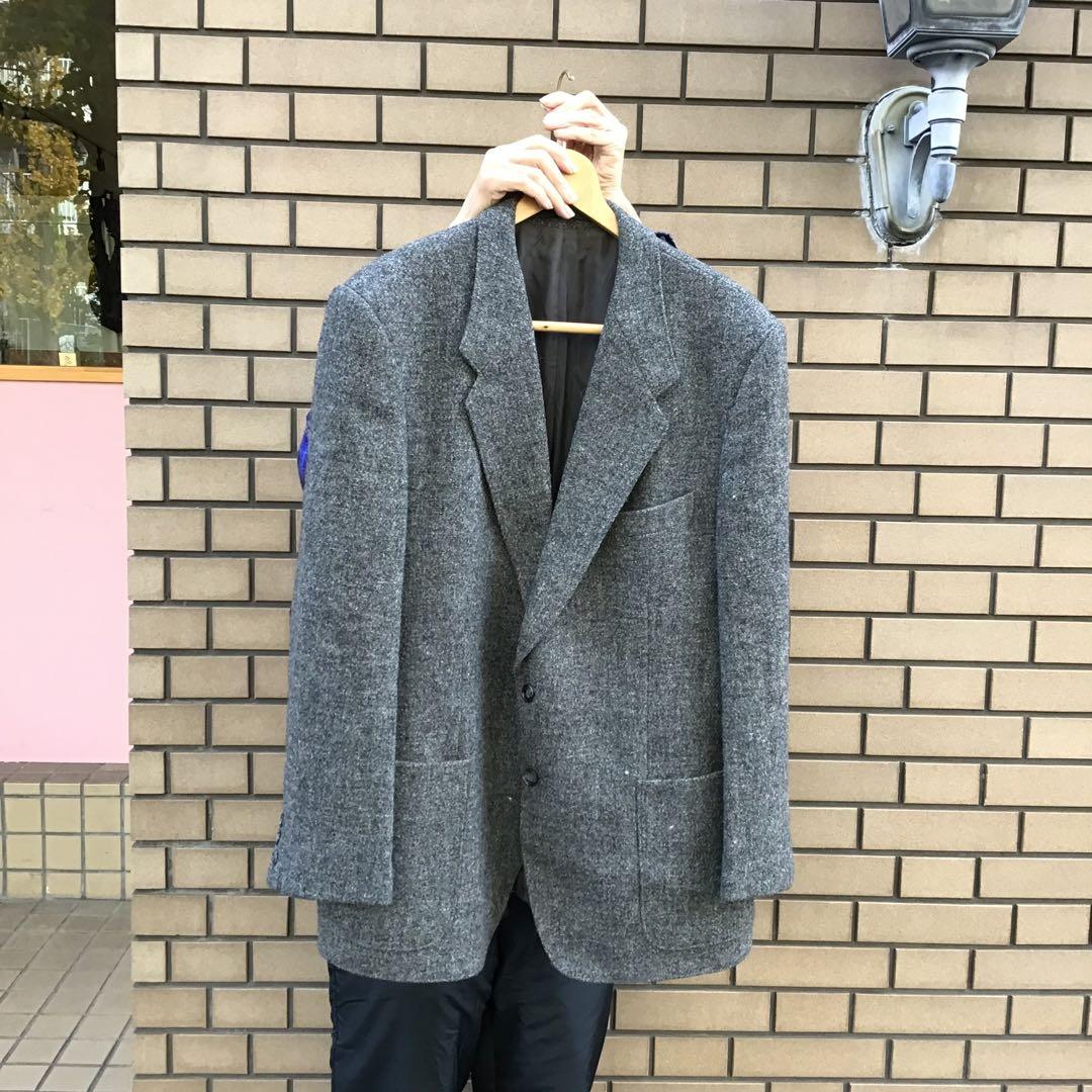 【高級】Harris Tweed ハリスツイード テーラードジャケット　シングル