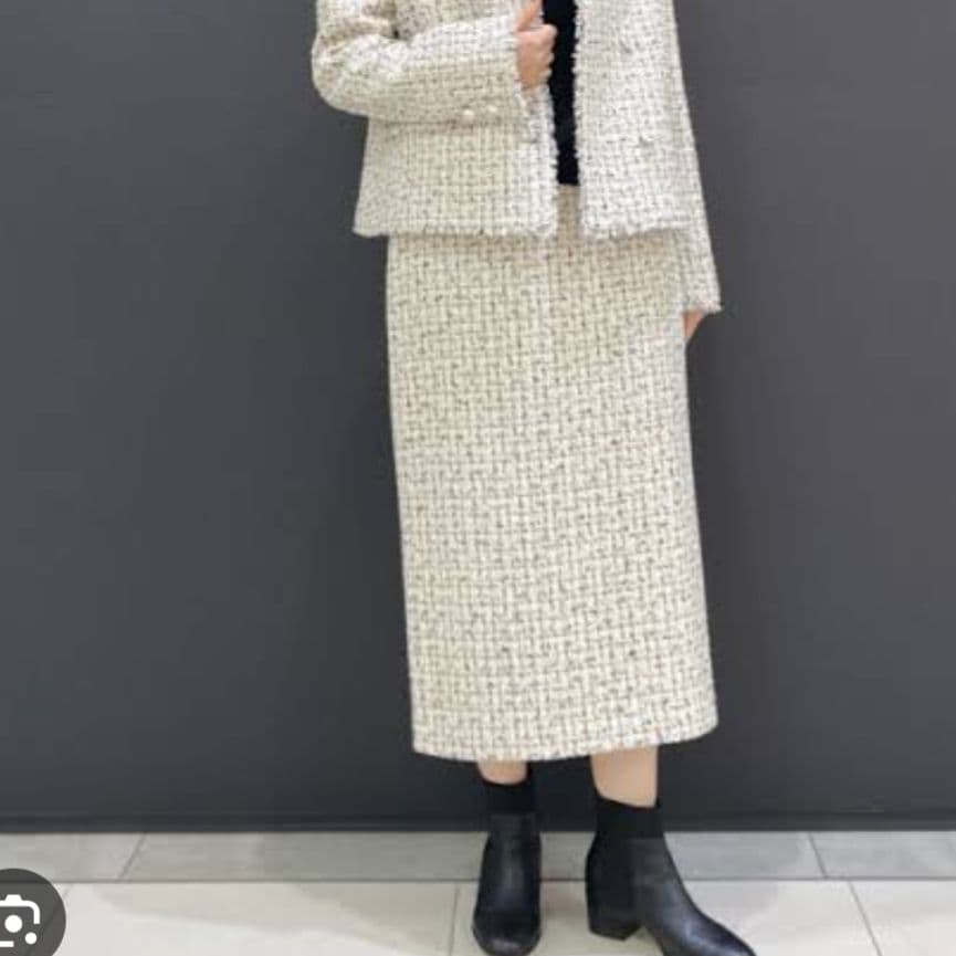 TheoryLuxe ツイードスカート ロング CHICO TWEED/ABBY