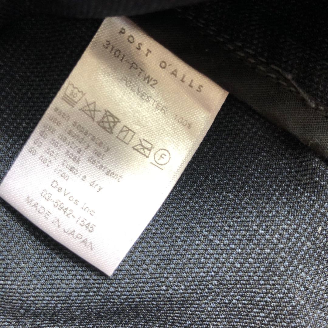 着用1回 美品 POST O'ALLS OK Rider Navy ポリツイード