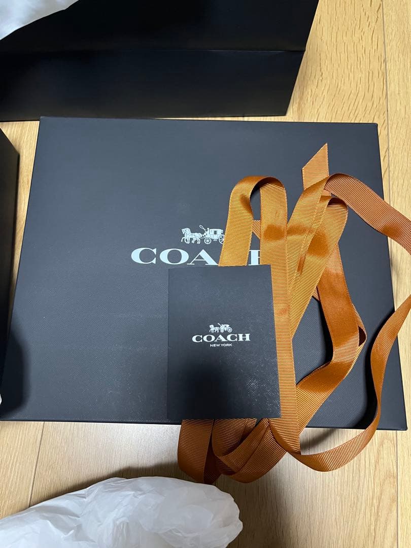 COACH グレー ロゴ キャップ　オールオーバー