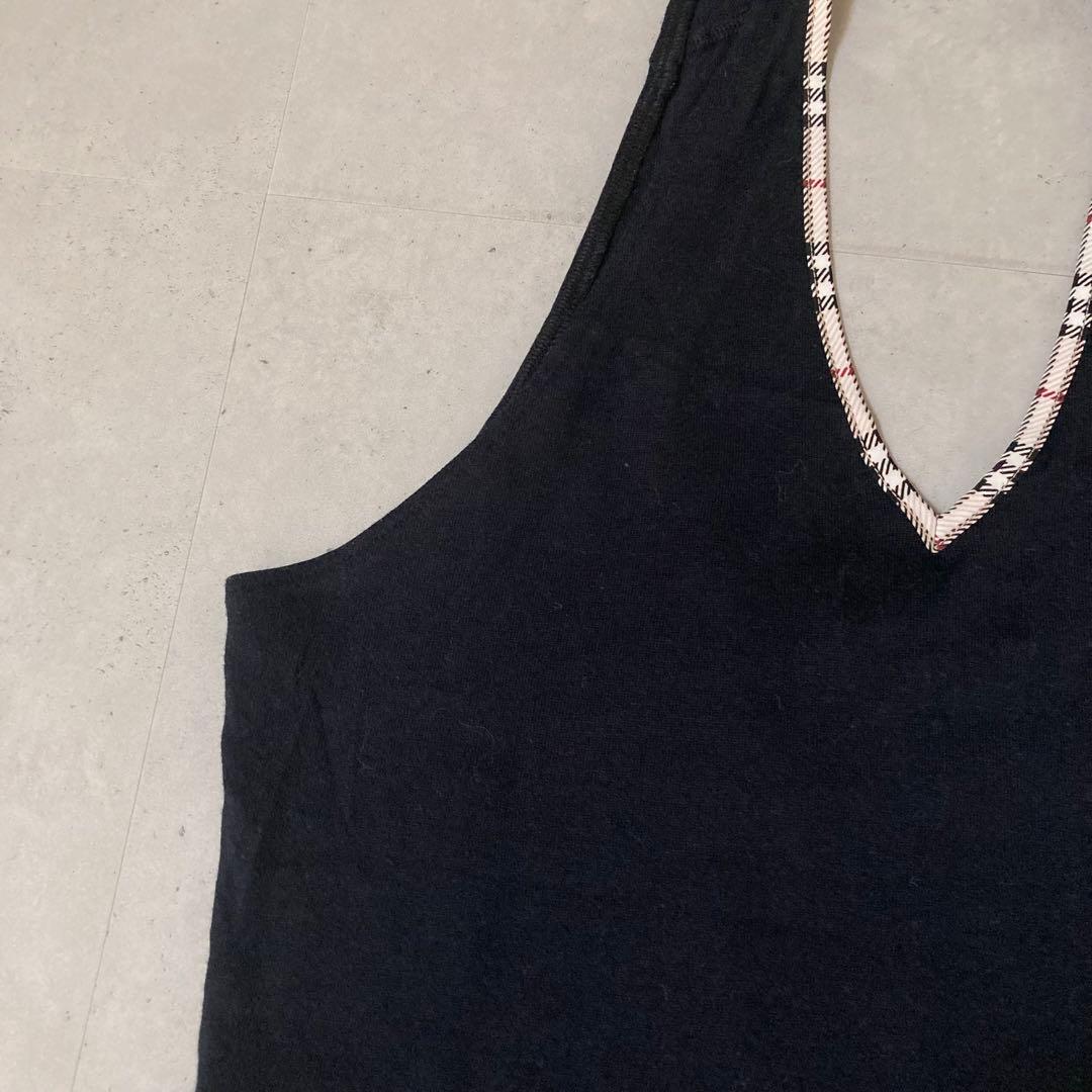 Burberrybluelabel ノバチェックタンクトップ フォルターネック