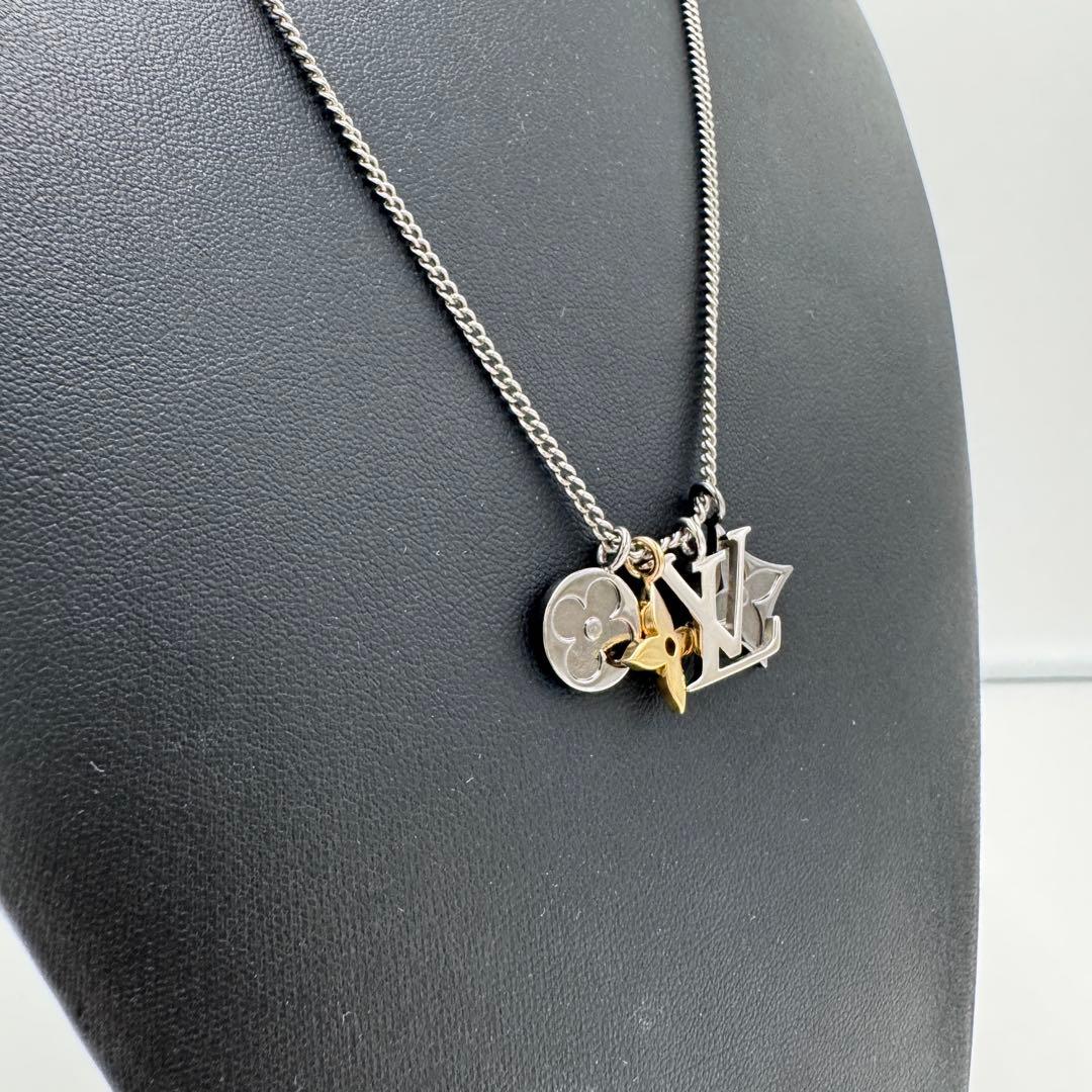 【美品】ルイヴィトン LV インスティンクト ネックレス M00521 モチーフ