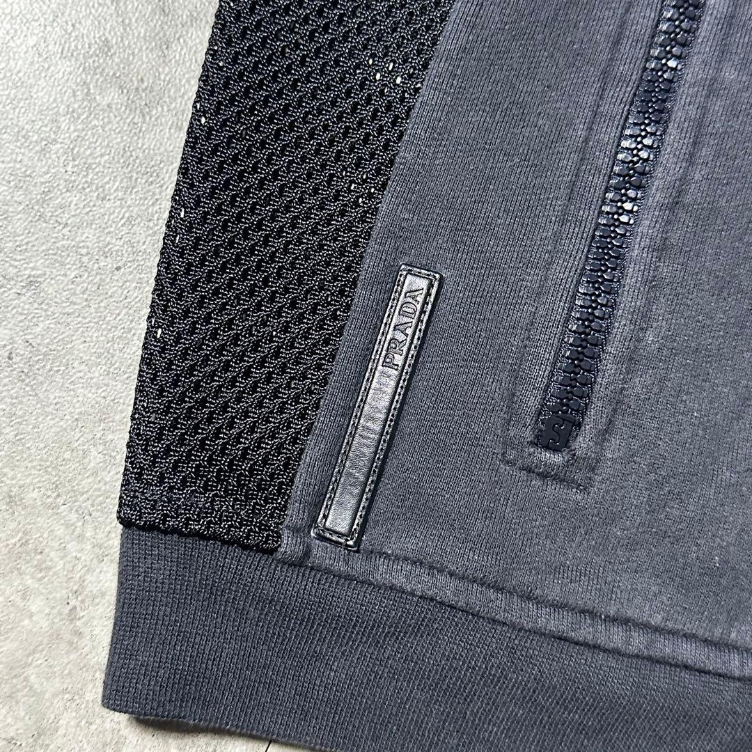 PRADA SPORT コットンメッシュブルゾン S riri