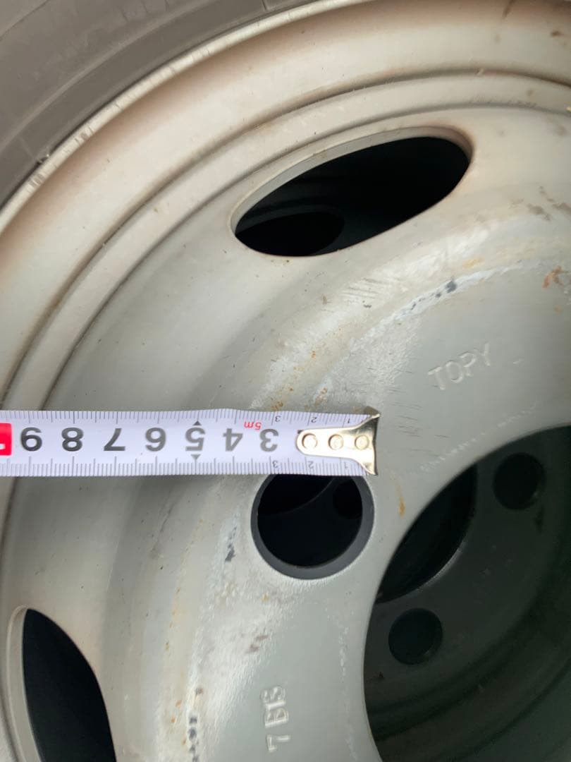鉄着払い　ホイールtopy 5穴　6.50r16トヨタ純正　ハイエース4本セット