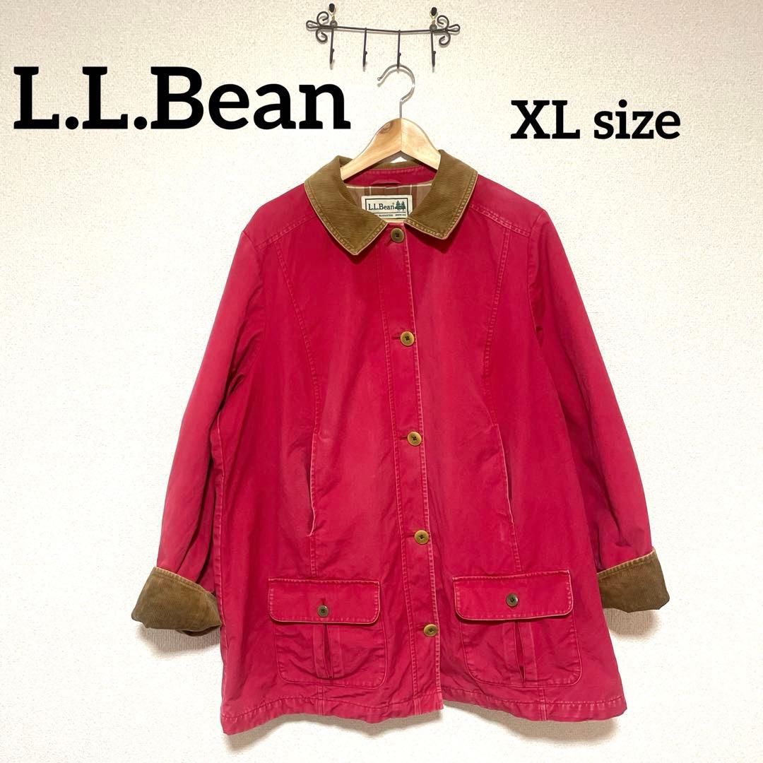 好色　l.l.bean エルエルビーン　ハンティングジャケット　レッド　XL