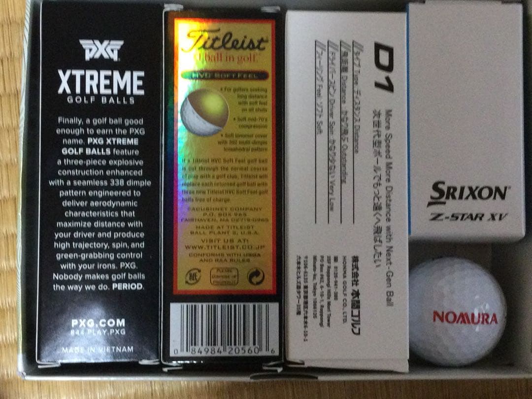 PXG XTREME 他新品ゴルフボール ２ダース 松山英樹サインボール３個含む