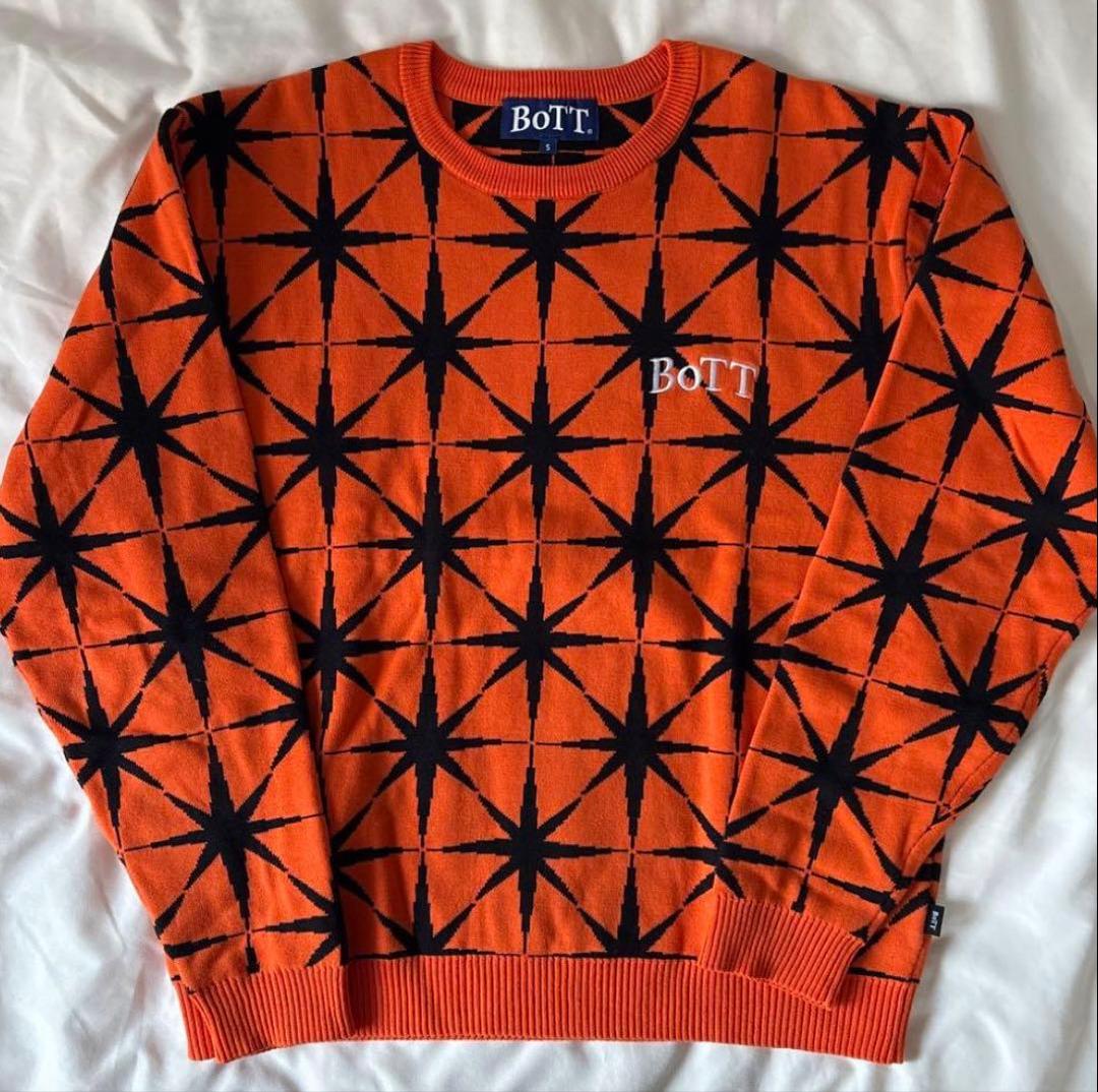 BoTT SPARKLE JACQUARD KNIT SWEATER スケーター