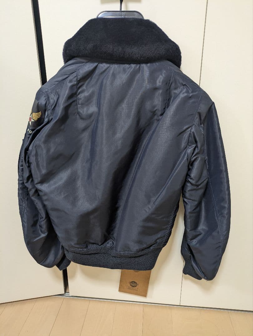 【未使用品】バズリクソンズ B-15C 34 紺 CROWNジップ タグ付き