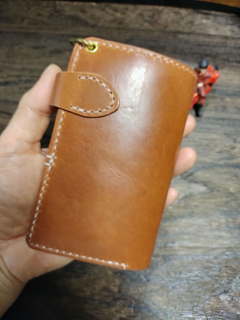 ワイルド仕様■Middle Leather Walletイタチョコ ホックマン