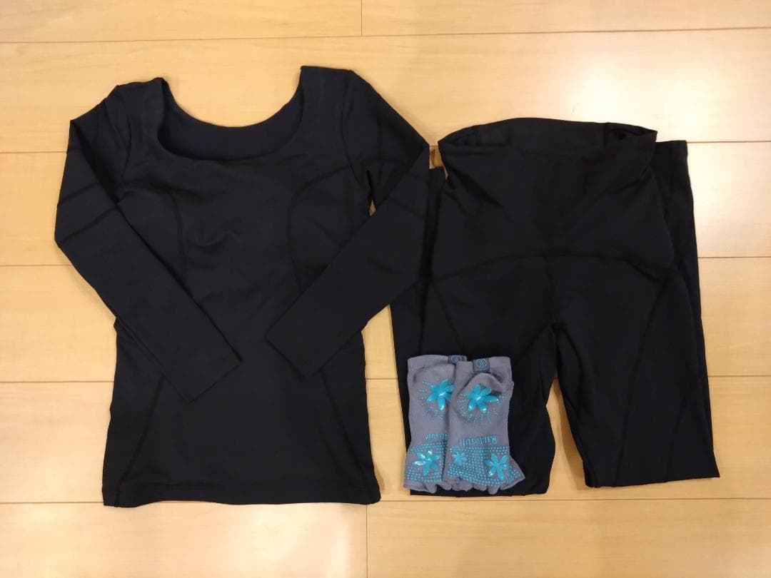 Rintosull 黒の長袖トップス・レギンス・靴下セット