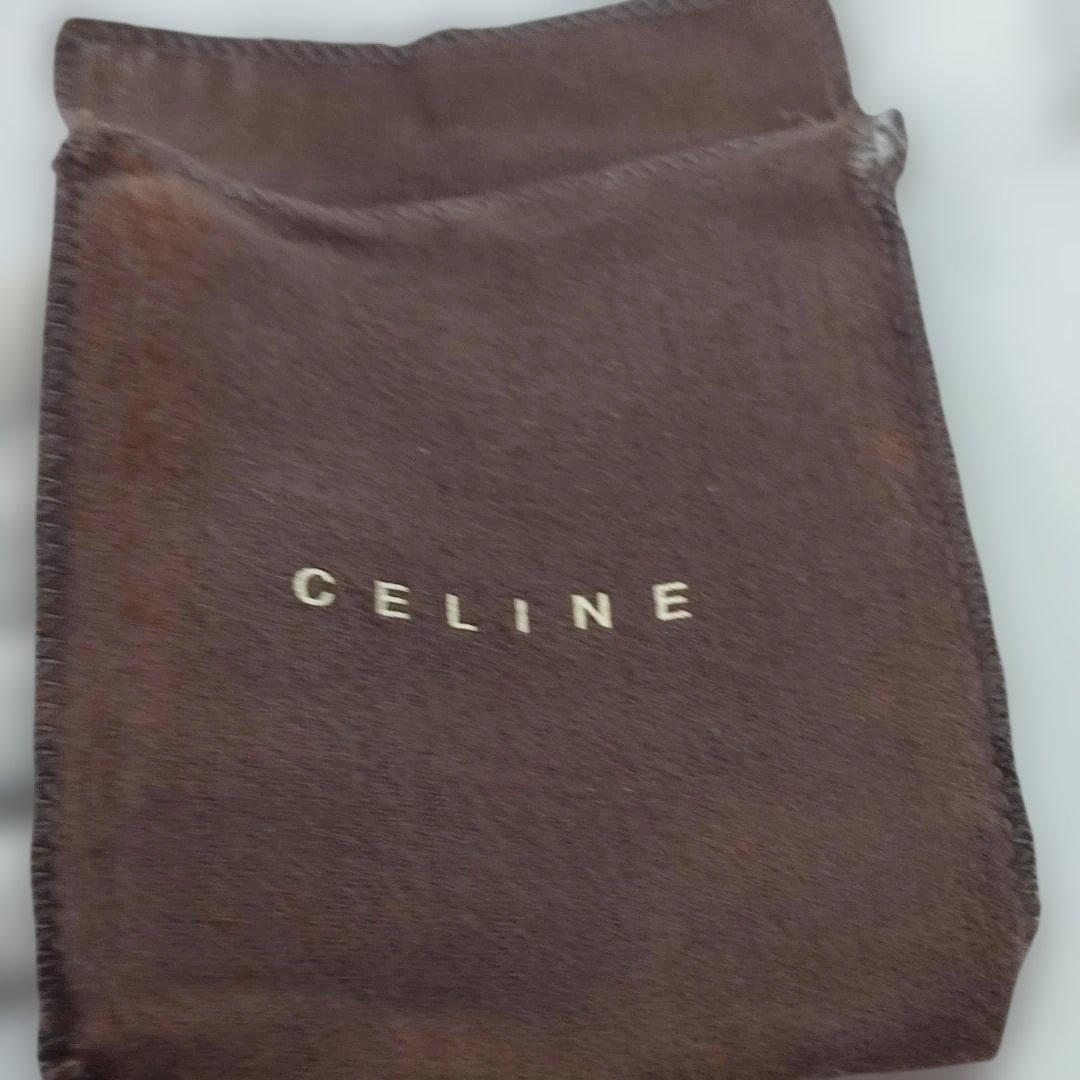 EB60-1　CELINE セリーヌ Cマカダム キャンバス×レザー 二つ折り