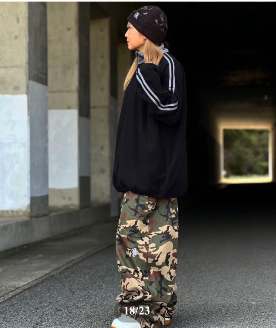 【こきっすLibeliceフリース　プルオーバー　ブラック&グレー　XL