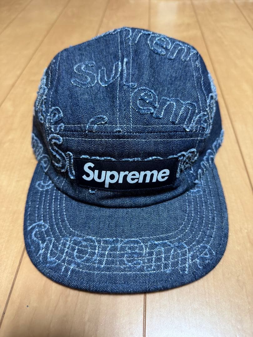 帽子 SUPREME Lasered Denim Camp Cap