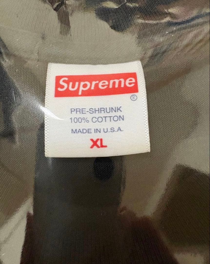 美品　XL SUPREME TIRE TEE BLACK タイヤ Tシャツ