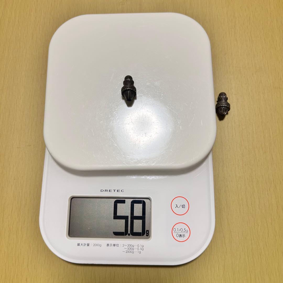 ❁USED美品❁ クロムハーツCHクロスペンダントスモール トップ＋革紐チャーム