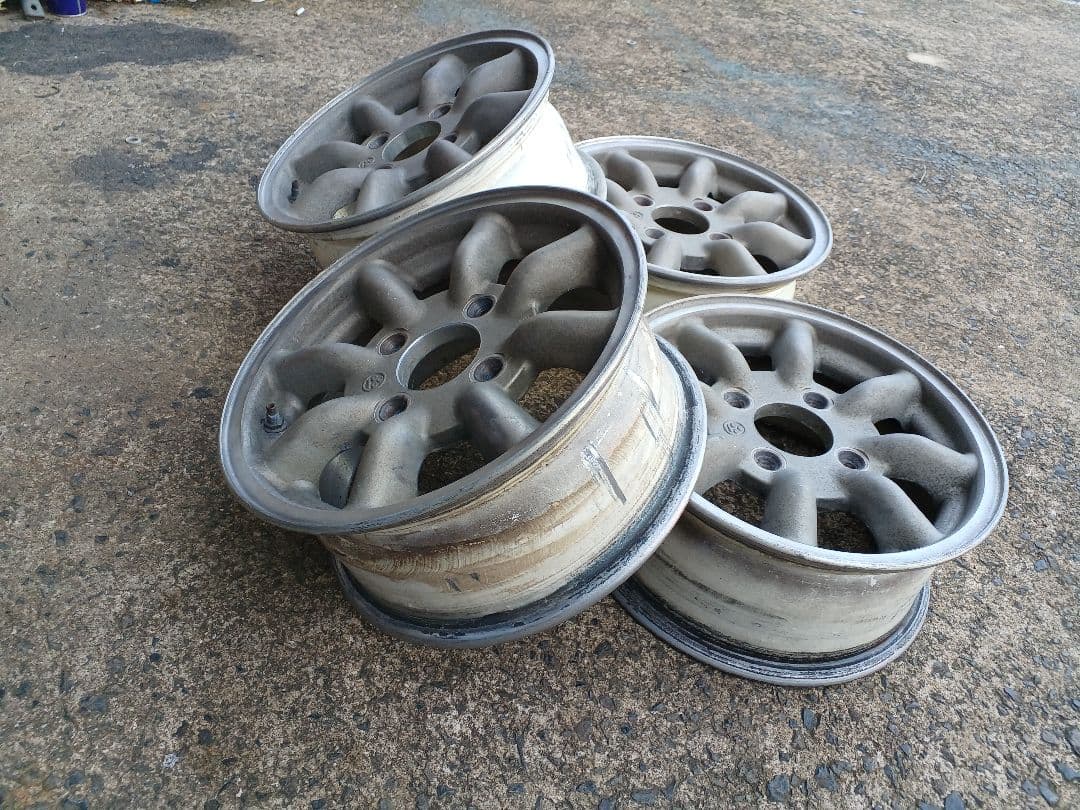 当時物 無塗装 ワタナベ 13インチ 5.5JJ CVタイプ 4本セット