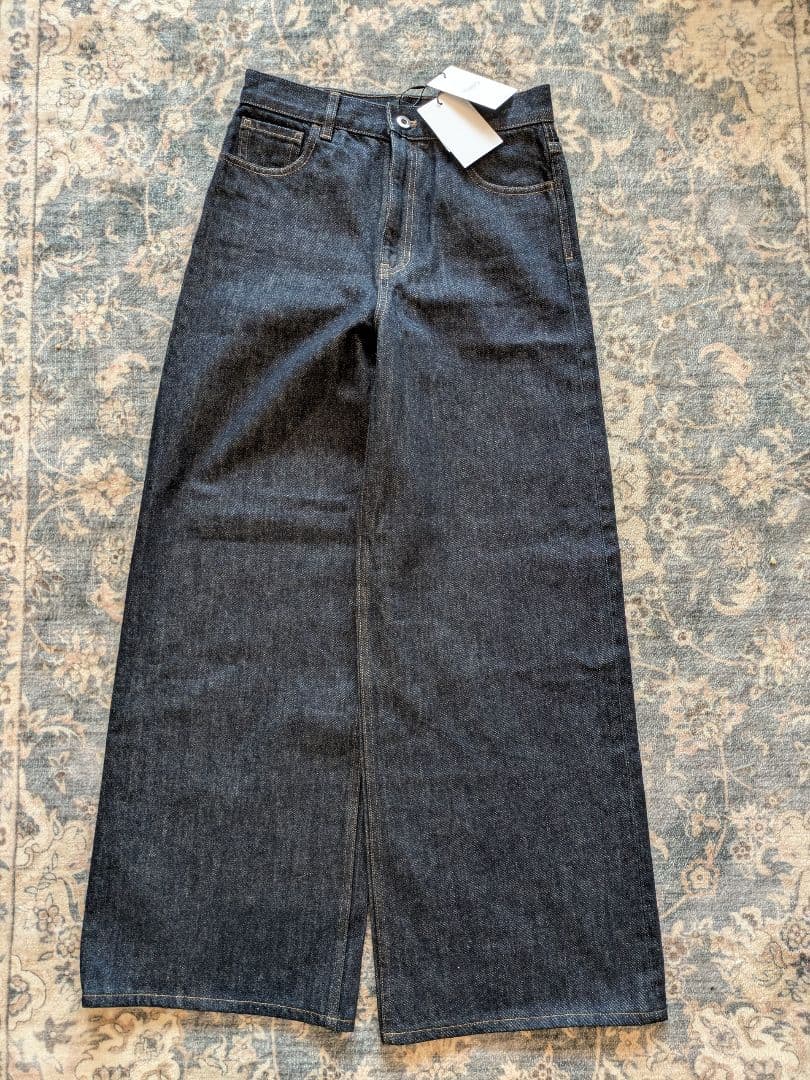 《新品》現行品*定価3.5万 セオリー ワイドデニム インディゴ 25